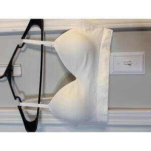 Truekind White double lined Seamless Bra, Size Medium 363